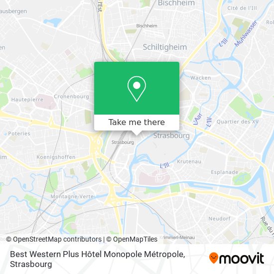 Best Western Plus Hôtel Monopole Métropole map