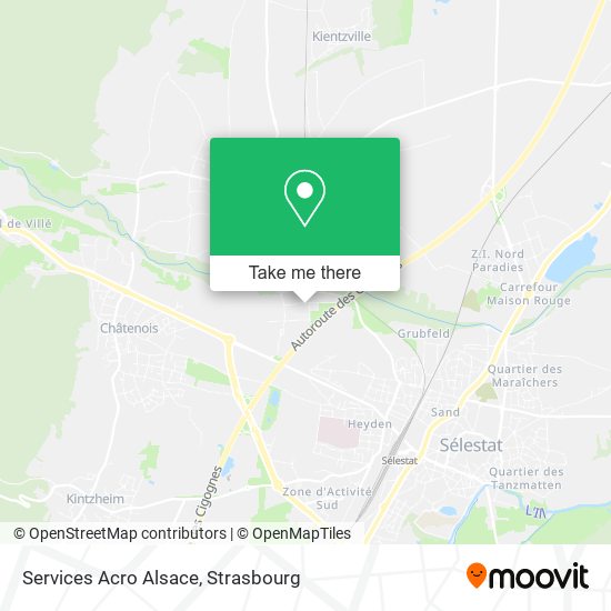 Services Acro Alsace map