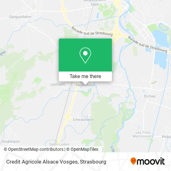 Credit Agricole Alsace Vosges map