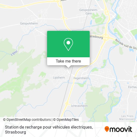 Station de recharge pour véhicules électriques map