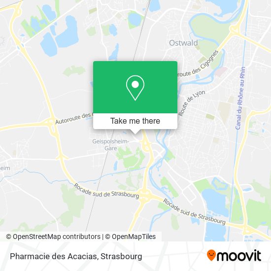 Mapa Pharmacie des Acacias