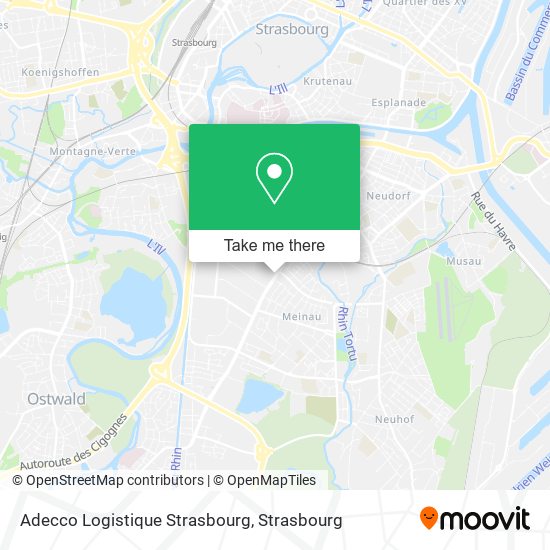 Adecco Logistique Strasbourg map
