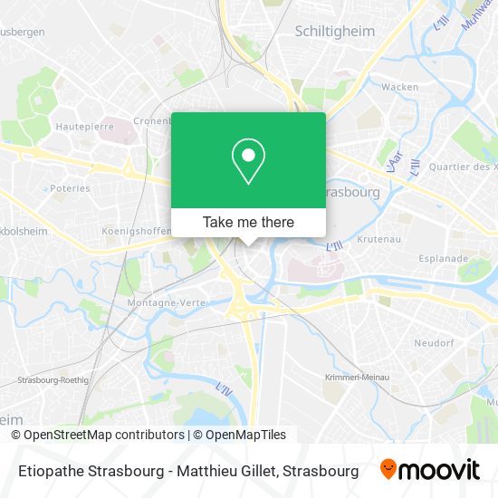 Mapa Etiopathe Strasbourg - Matthieu Gillet