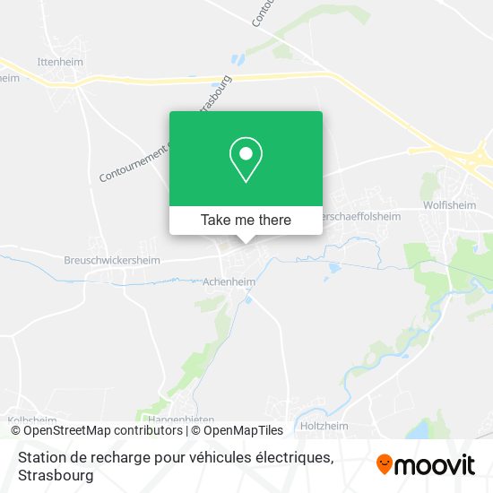 Station de recharge pour véhicules électriques map