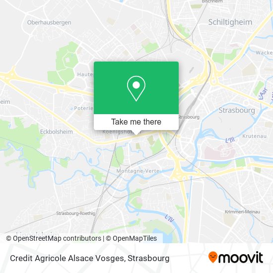 Credit Agricole Alsace Vosges map