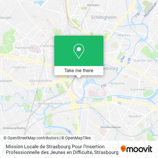 Mission Locale de Strasbourg Pour l'Insertion Professionnelle des Jeunes en Difficulté map