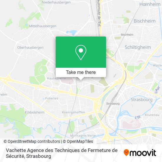 Mapa Vachette Agence des Techniques de Fermeture de Sécurité