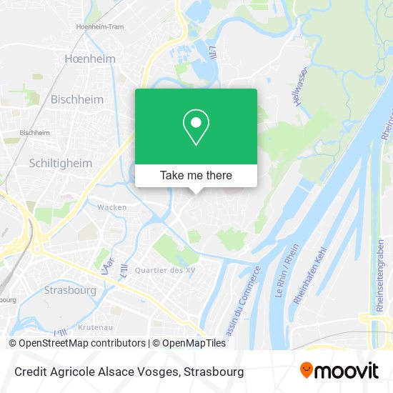 Credit Agricole Alsace Vosges map