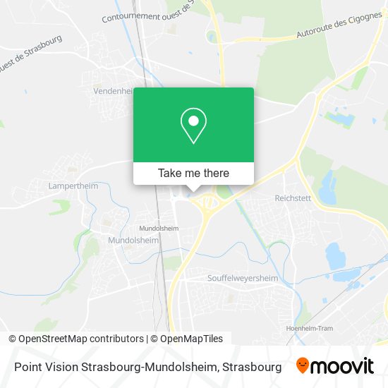 Point Vision Strasbourg-Mundolsheim map