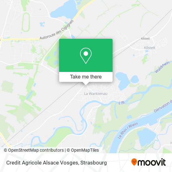 Credit Agricole Alsace Vosges map