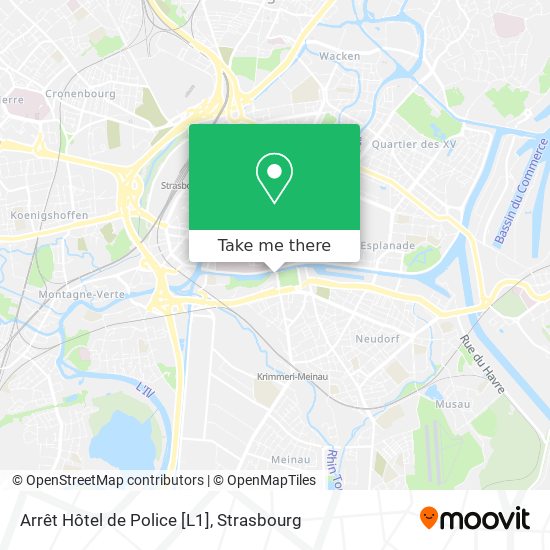 Arrêt Hôtel de Police [L1] map