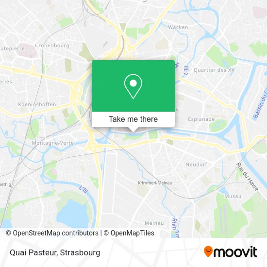 Quai Pasteur map