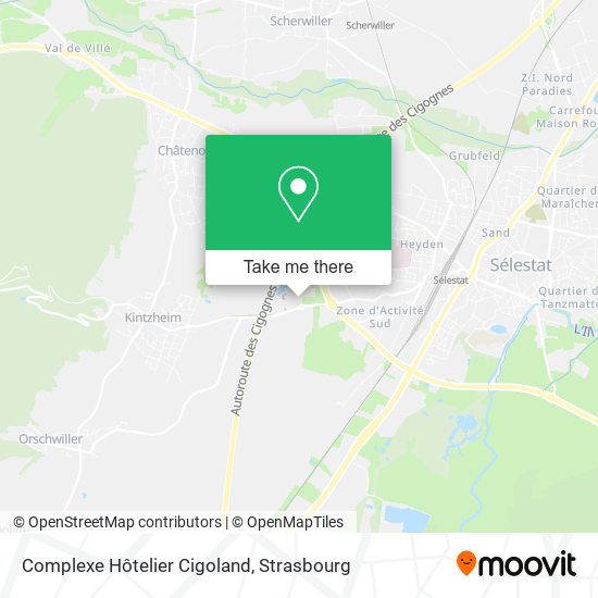 Complexe Hôtelier Cigoland map