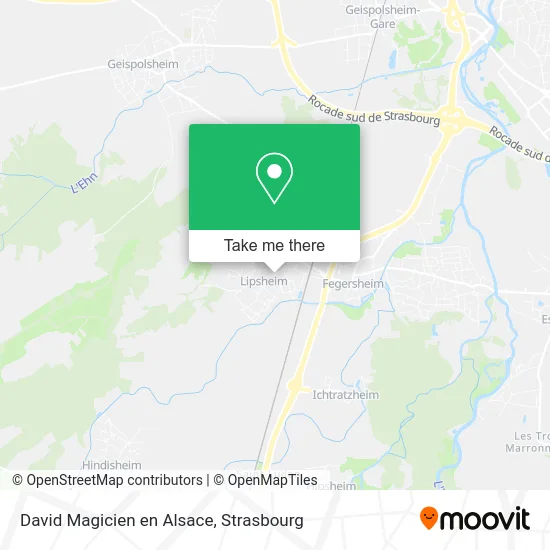 David Magicien en Alsace map