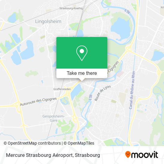 Mercure Strasbourg Aéroport map