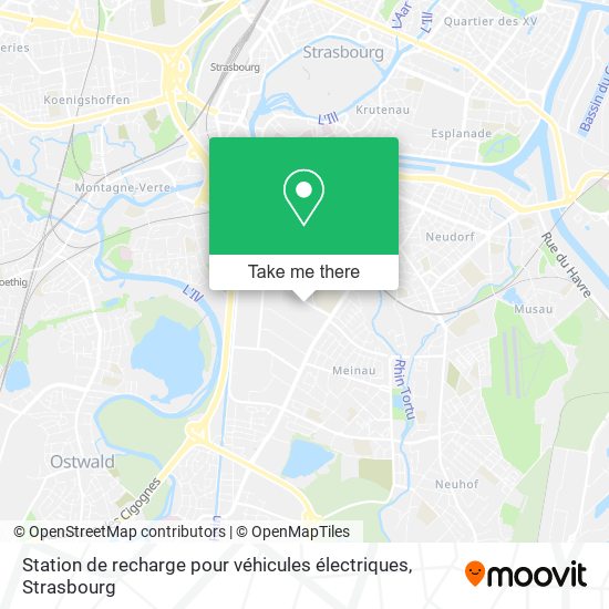 Station de recharge pour véhicules électriques map
