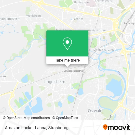 Amazon Locker-Lahna map