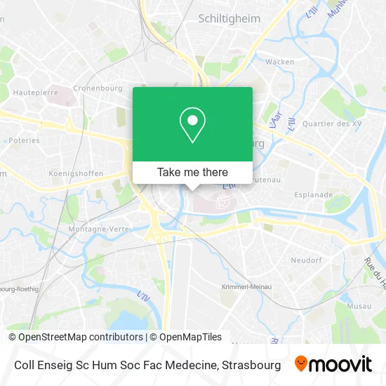 Coll Enseig Sc Hum Soc Fac Medecine map