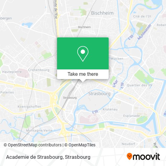 Mapa Academie de Strasbourg