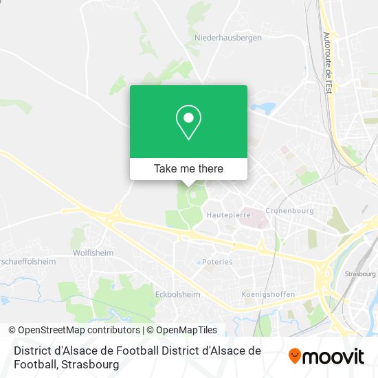 District d'Alsace de Football District d'Alsace de Football map