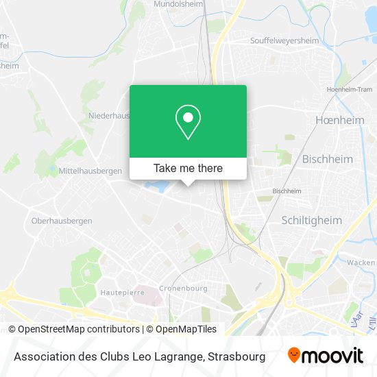 Association des Clubs Leo Lagrange map