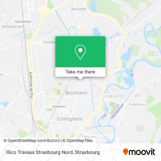 Illico Travaux Strasbourg Nord map