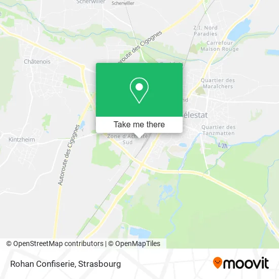 Rohan Confiserie map