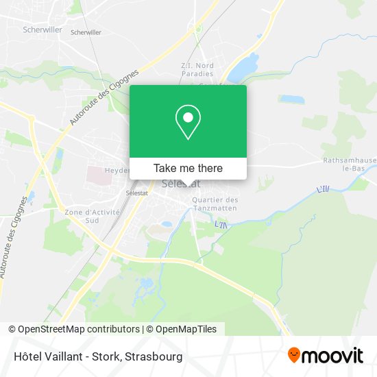 Hôtel Vaillant - Stork map