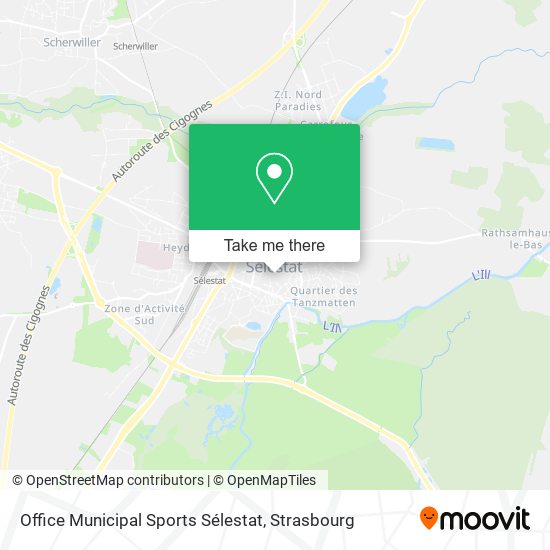 Office Municipal Sports Sélestat map