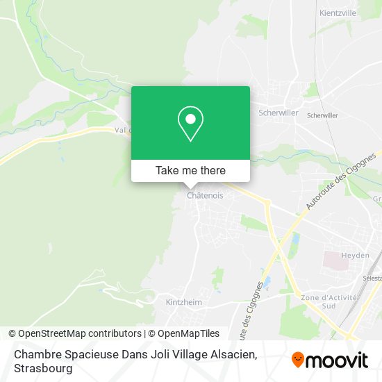 Chambre Spacieuse Dans Joli Village Alsacien map