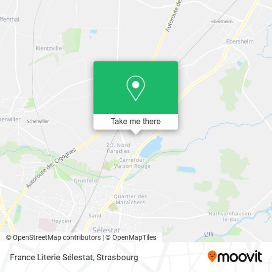 France Literie Sélestat map