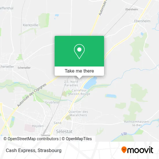 Cash Express map