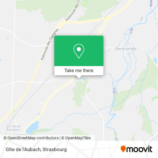 Gîte de l'Aubach map