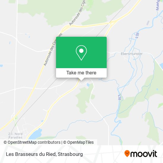 Les Brasseurs du Ried map