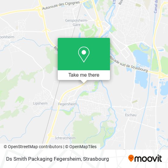 Ds Smith Packaging Fegersheim map