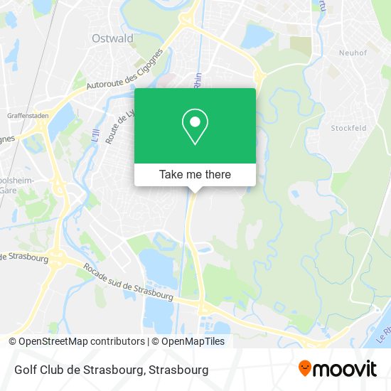 Mapa Golf Club de Strasbourg