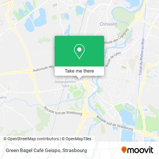 Mapa Green Bagel Café Geispo