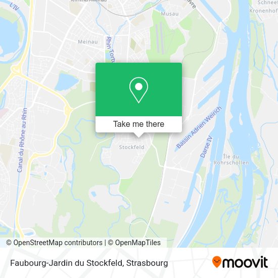 Faubourg-Jardin du Stockfeld map