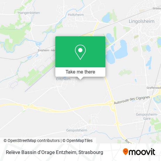 Relève Bassin d'Orage Entzheim map