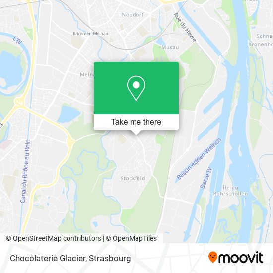 Chocolaterie Glacier map