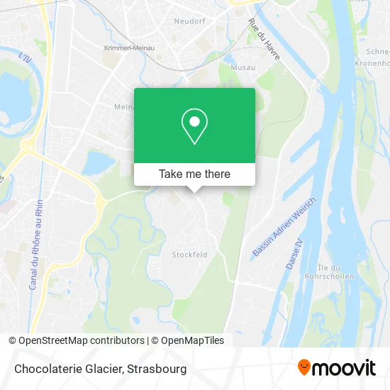 Chocolaterie Glacier map