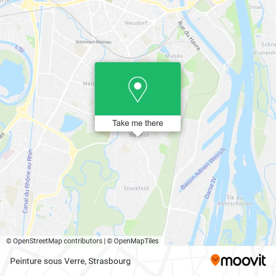 Peinture sous Verre map