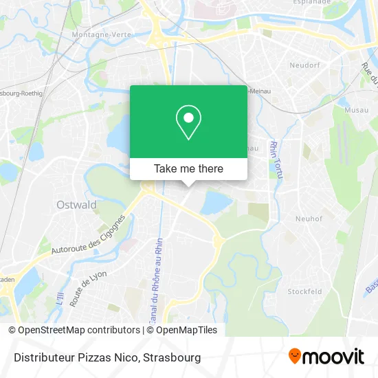 Distributeur Pizzas Nico map