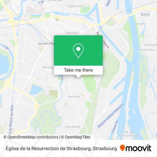 Mapa Église de la Résurrection de Strasbourg