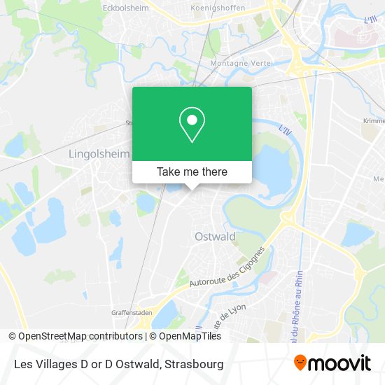 Les Villages D or D Ostwald map