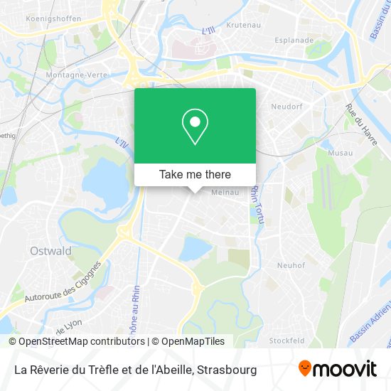 La Rêverie du Trèfle et de l'Abeille map