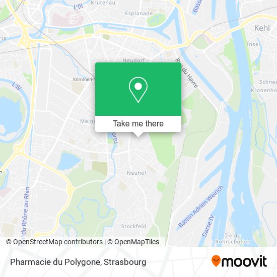 Mapa Pharmacie du Polygone