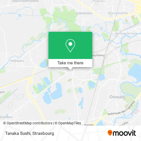 Tanaka Sushi map