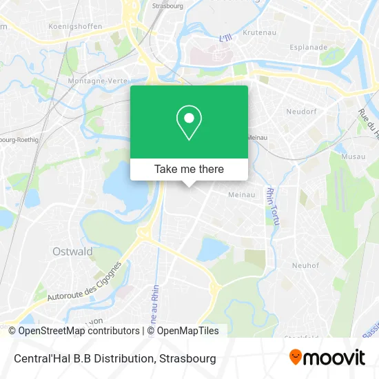 Central'Hal B.B Distribution map