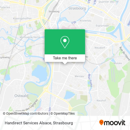 Handirect Services Alsace map
